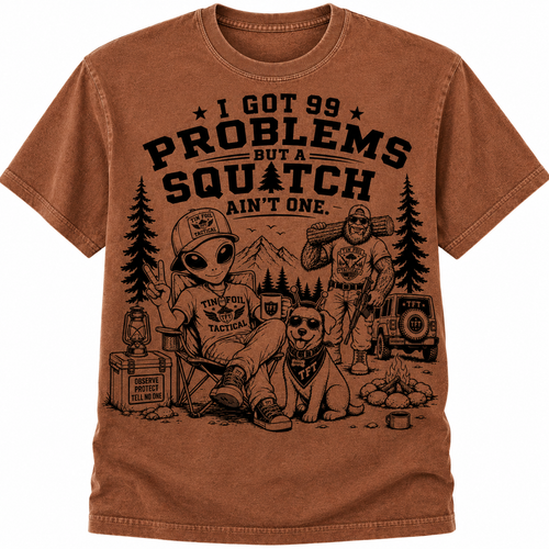99 Problems Oversized Gym Tee