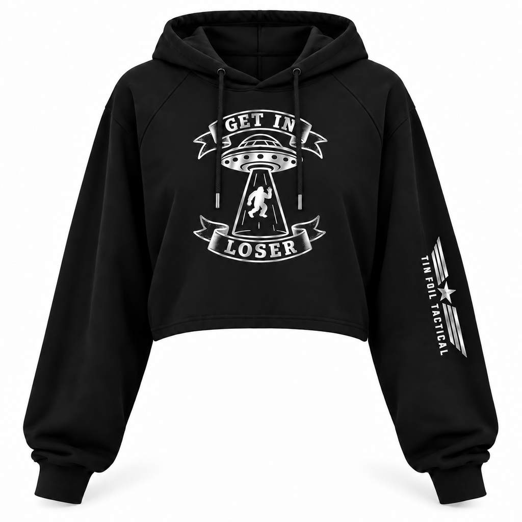 Get In Loser Crop Hoodie