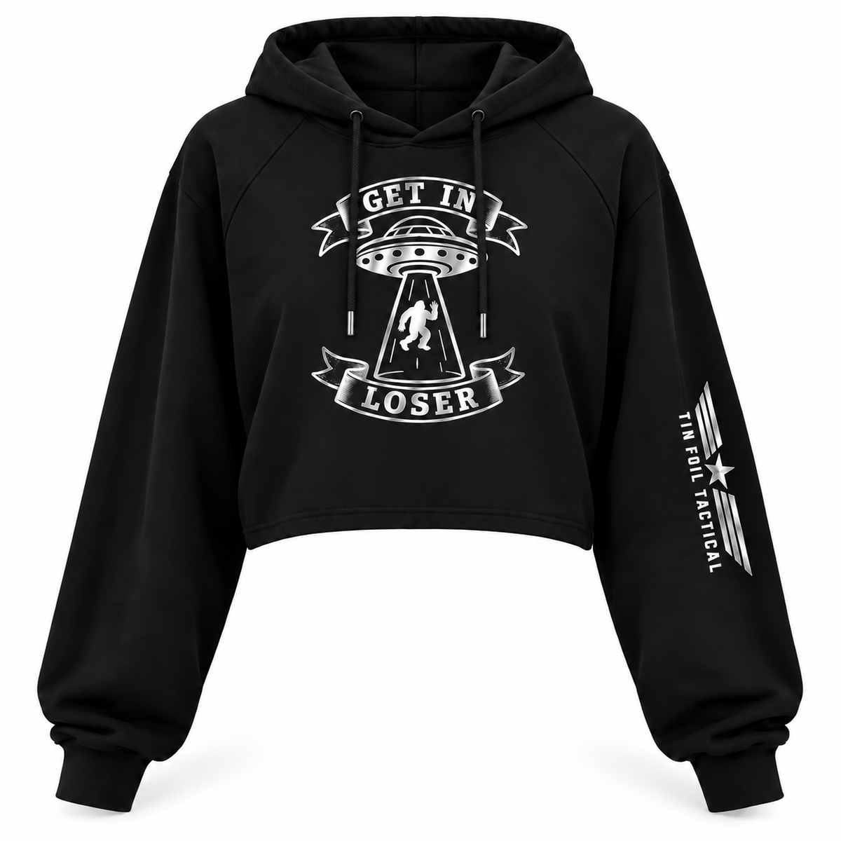 Get In Loser Crop Hoodie