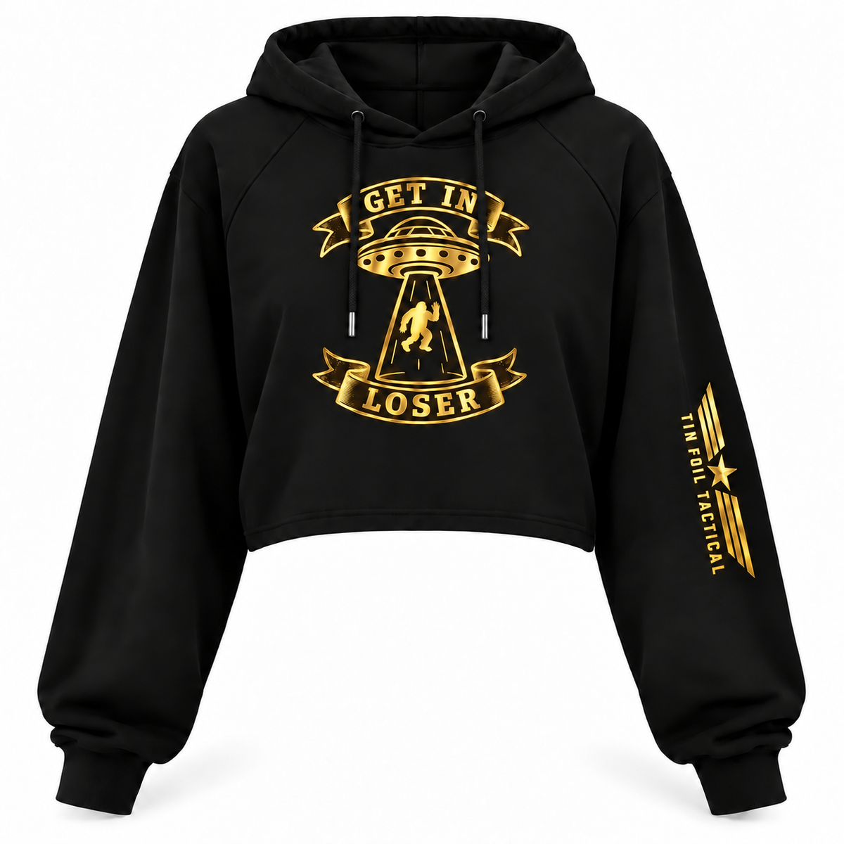 Get In Loser Crop Hoodie