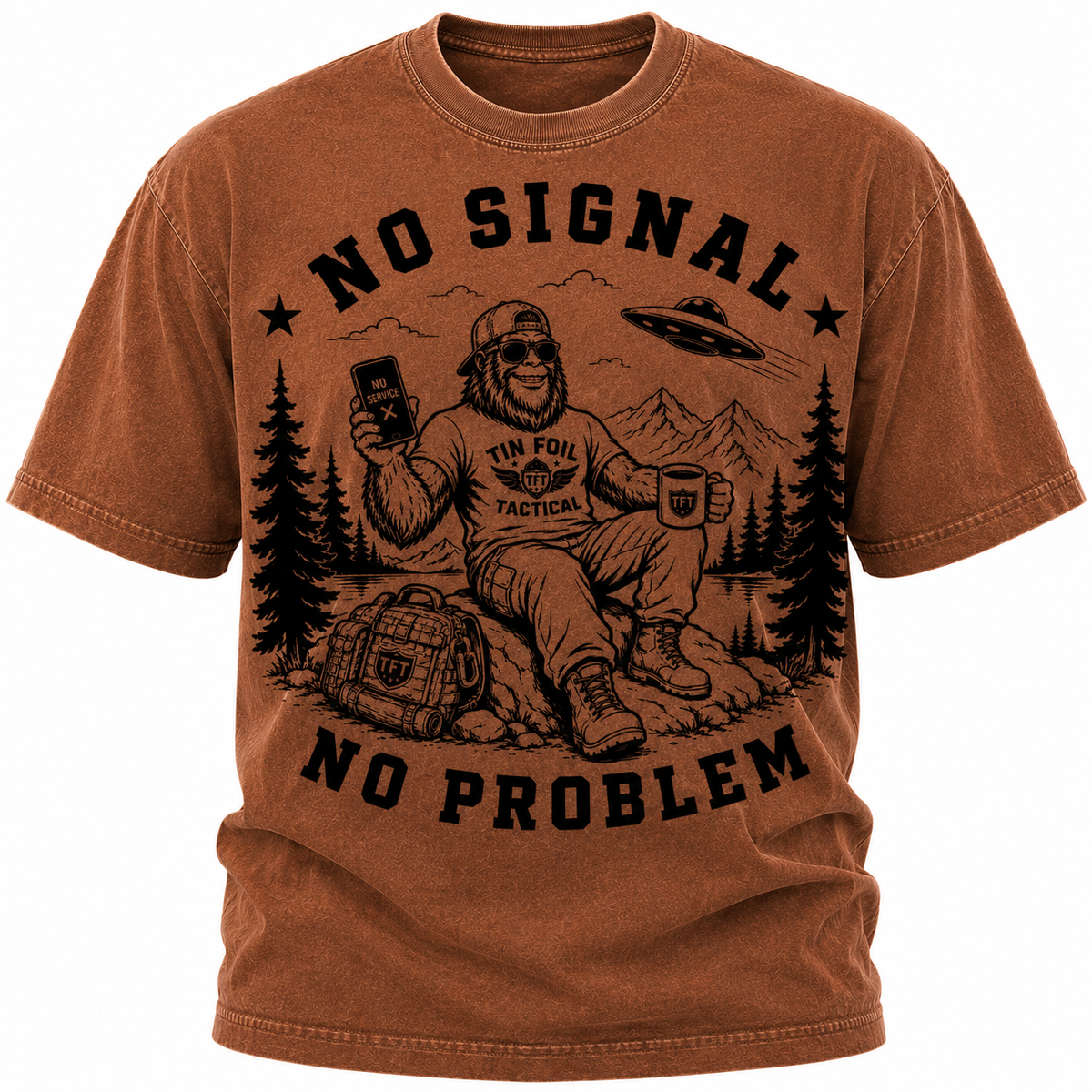 No Signal / No Problem Oversized Gym Tee